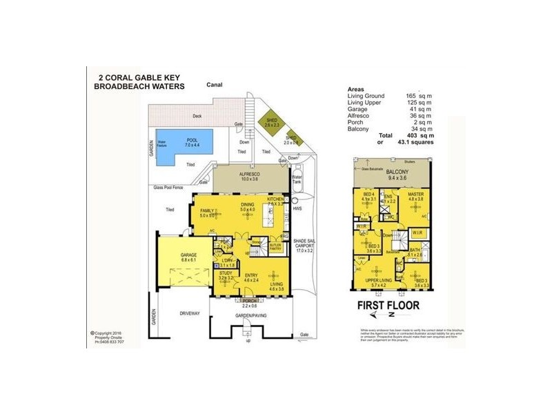 2 Coral Gables Key, Broadbeach Waters QLD 4218 Floorplan