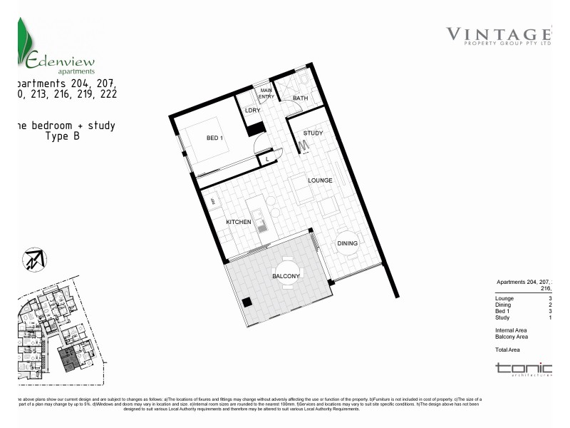 219/23 Robinson Place, Kelvin Grove QLD 4059 Floorplan