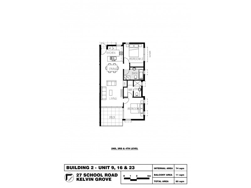 23/27 School Street, Kelvin Grove QLD 4059 Floorplan