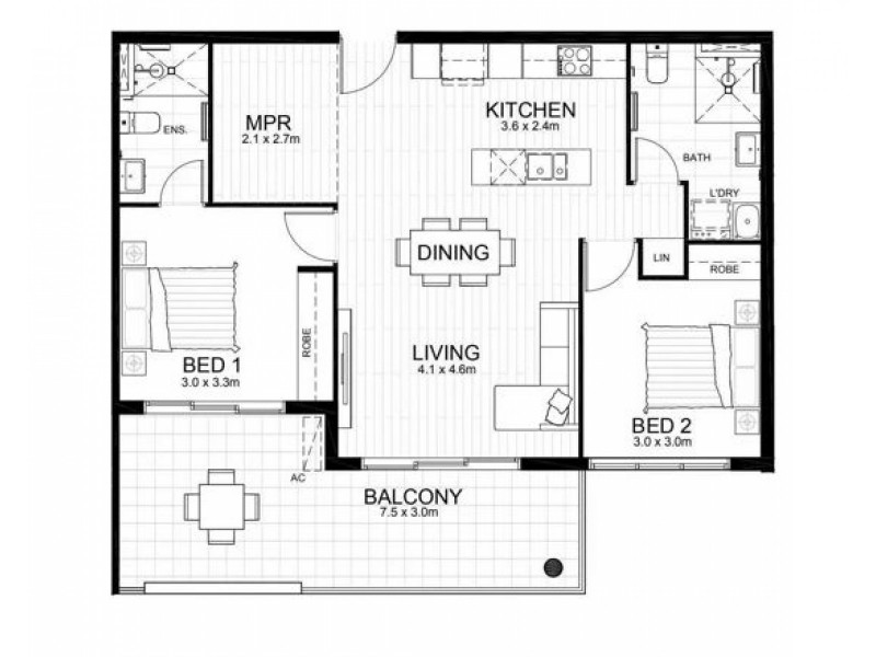 3L/12 Sanders St, Upper Mount Gravatt QLD 4122 Floorplan