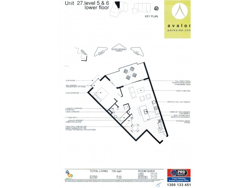 27 / 451 Gregory Terrace, Spring Hill QLD 4000 Floorplan