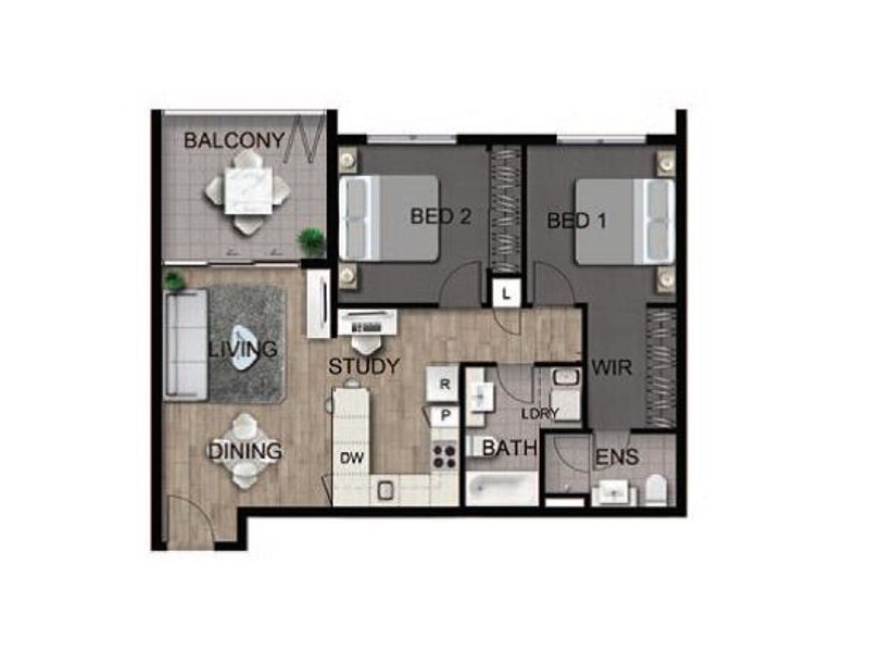 6D / 25-29 Regent Street, Woolloongabba QLD 4102 Floorplan