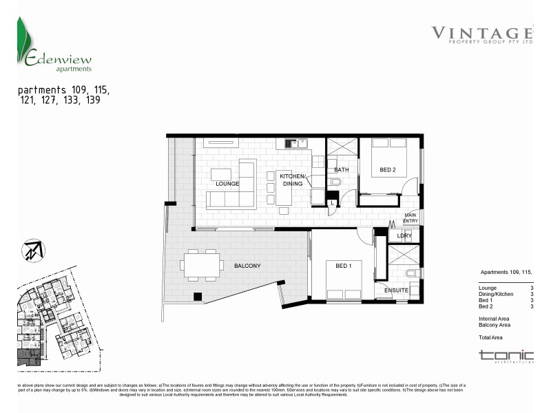 121/23 Robinson Place, Kelvin Grove QLD 4059 Floorplan