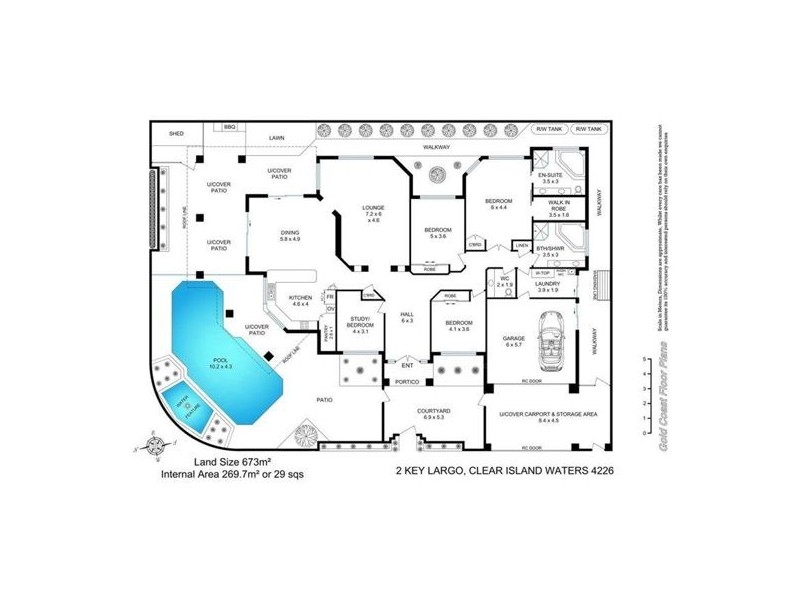 2 Key Largo, Clear Island Waters QLD 4226 Floorplan