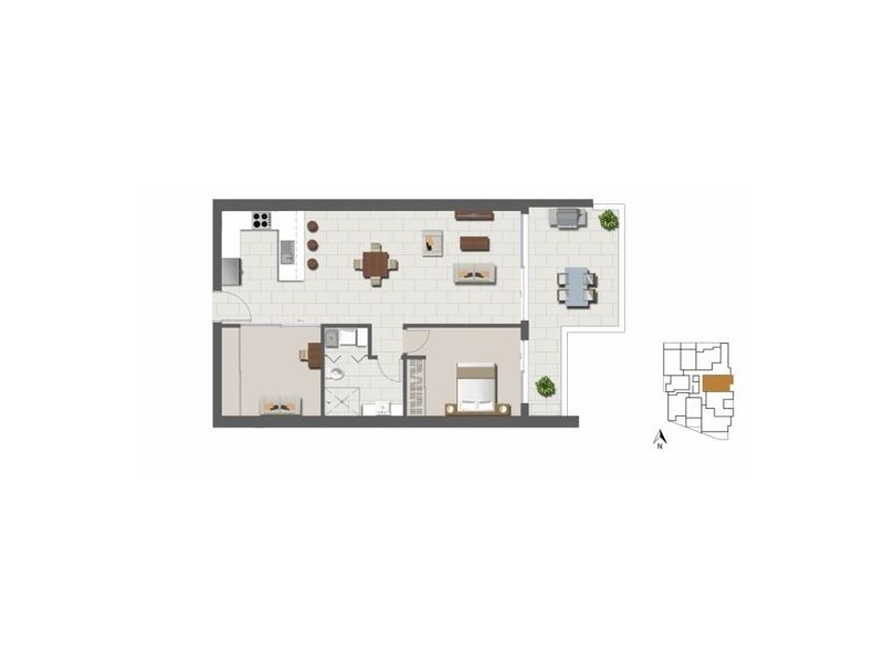 1201/8 Lochaber Street, Dutton Park QLD 4102 Floorplan