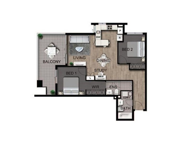14 / 25-29 Regent Street, Woolloongabba QLD 4102 Floorplan