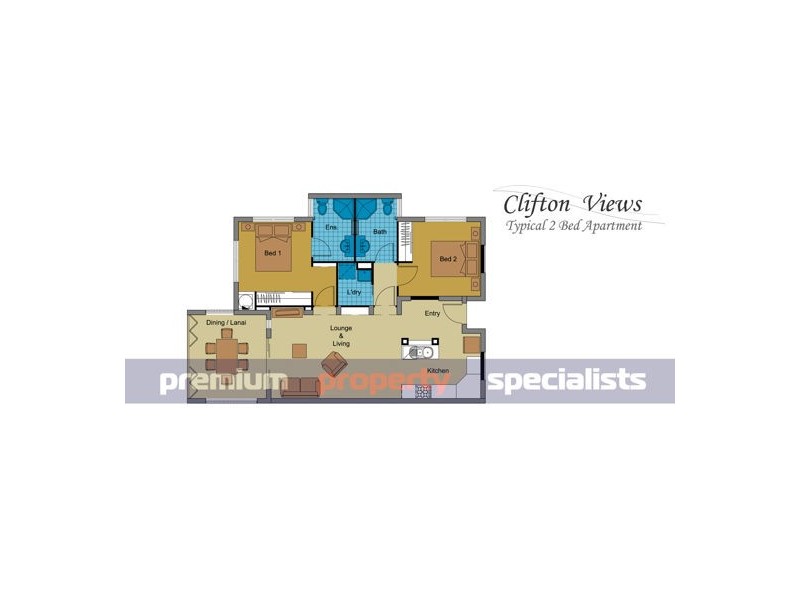 Block 1 22-26 Clifton Road, Clifton Beach QLD 4879 Floorplan