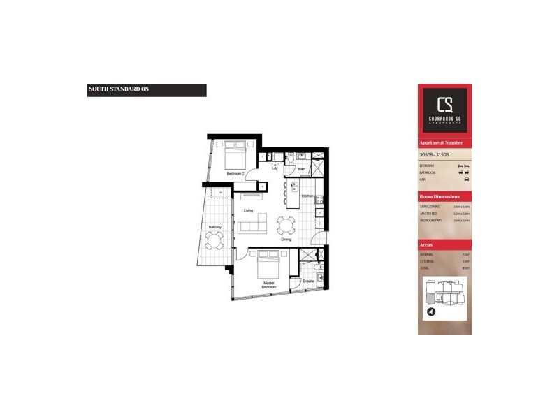 30708/300 Old Cleveland Road, Coorparoo QLD 4151 Floorplan