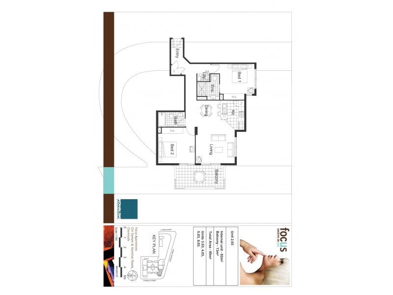 603/392 Hamilton Road, Chermside QLD 4032 Floorplan