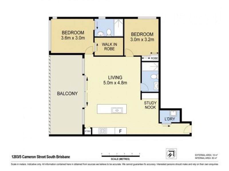 1203/5 Cameron Street, South Brisbane QLD 4101