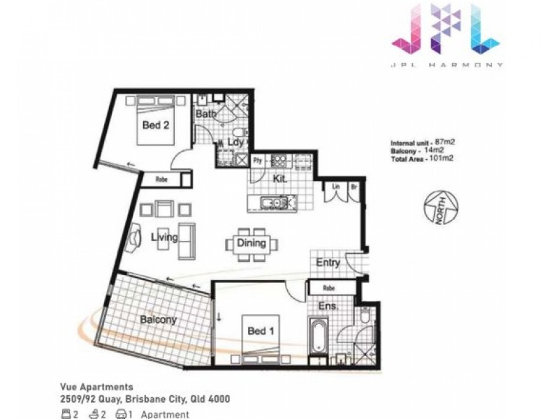 2509 /92 Quay Street, Brisbane City QLD 4000