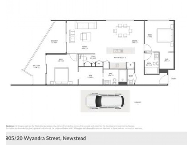 905/20 Wyandra St,, Newstead QLD 4006