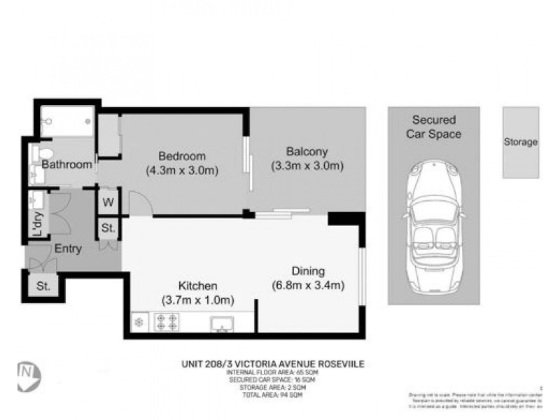 208/3 Victoria St, Roseville NSW 2069