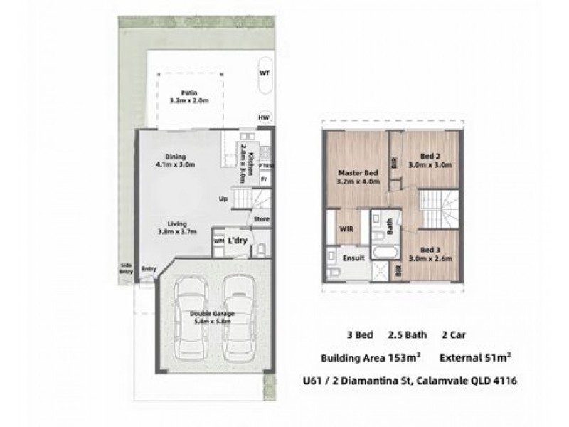 U61 / 2 Diamantina St, Calamvale QLD 4116