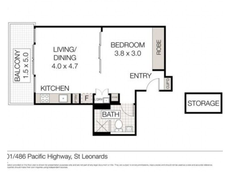 1201/486 Pacific Hwy, St Leonards NSW 2065