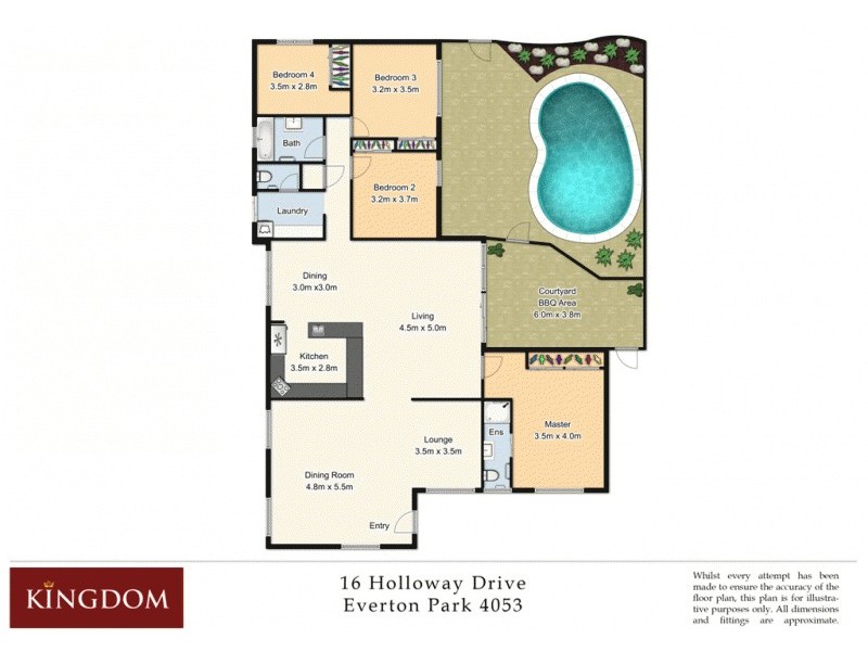 16 Holloway Drive, Everton Park QLD 4053 Floorplan