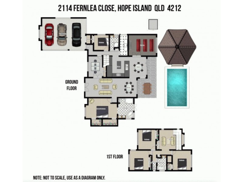 2114 Fernlea Cl, Hope Island QLD 4212 Floorplan