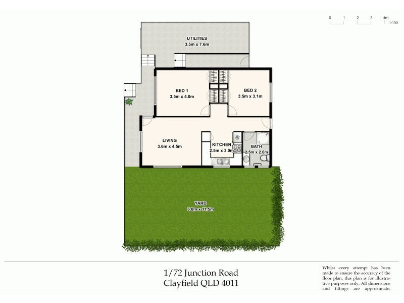 1/72 Junction Rd, Clayfield QLD 4011 Floorplan