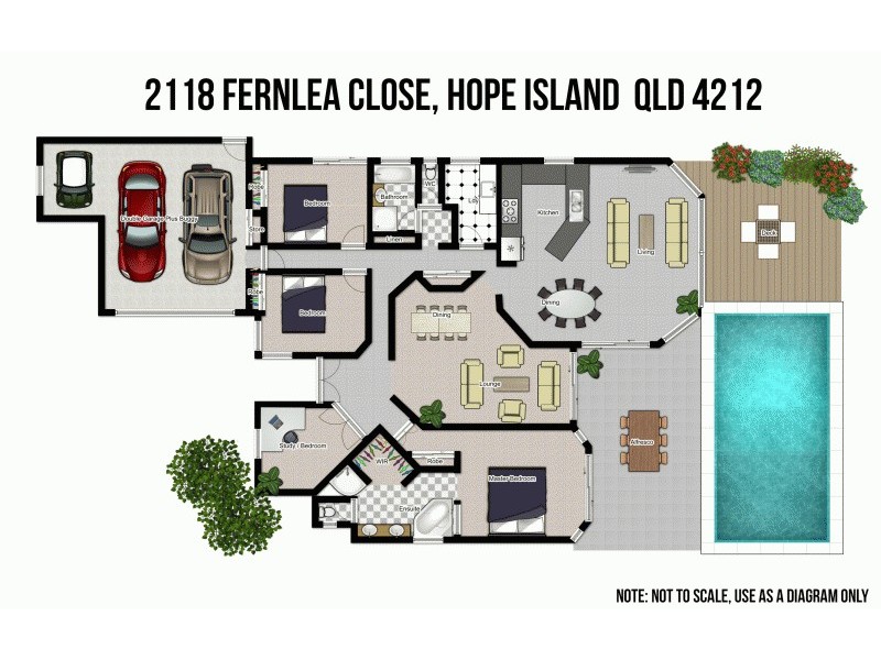2118 Fernlea Cl, Hope Island QLD 4212 Floorplan