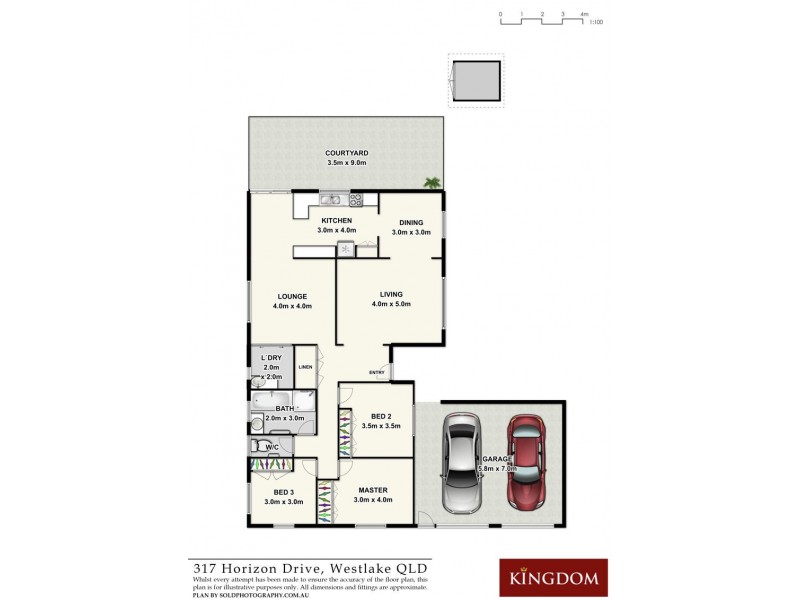 317 Horizon Drive, Westlake QLD 4074 Floorplan