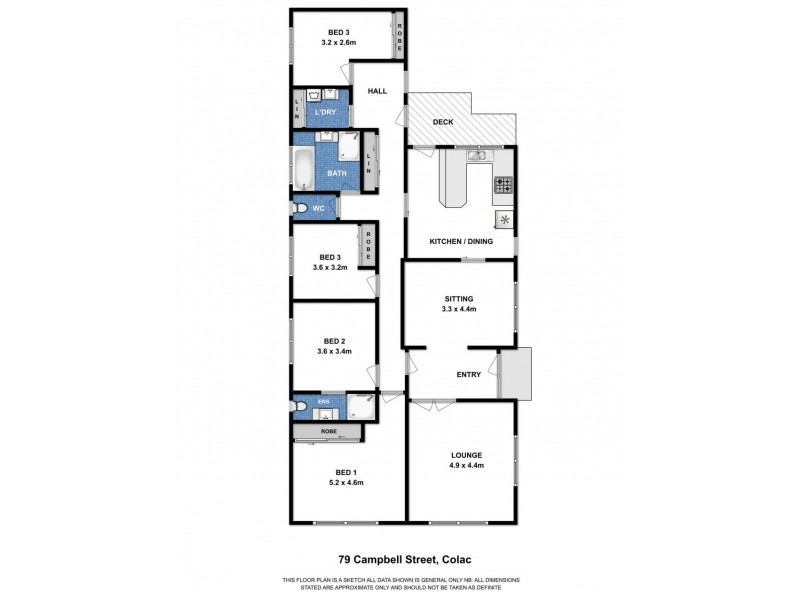79 Campbell St, Colac VIC 3250 Floorplan