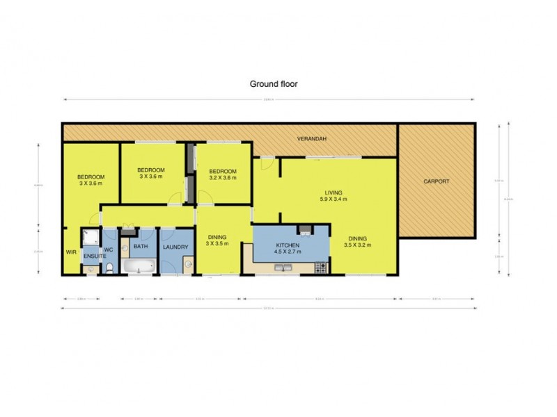 76 Main Road, Gellibrand VIC 3239 Floorplan