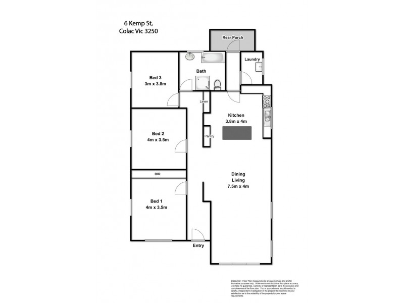 6 Kemp Street, Colac VIC 3250 Floorplan