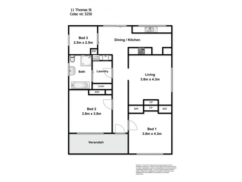 11 Thomas Street, Colac VIC 3250 Floorplan