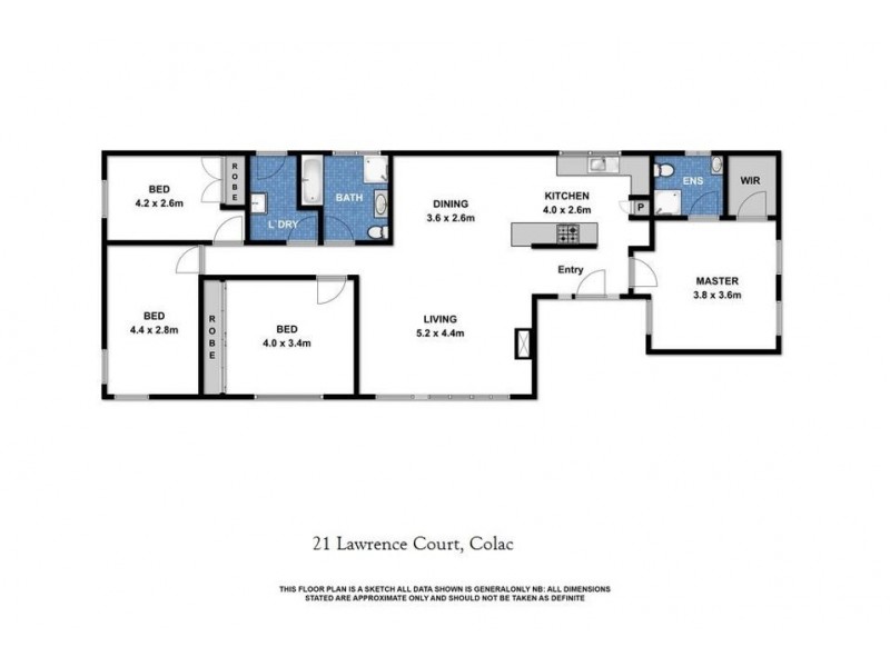 21 Lawrence court, Colac VIC 3250 Floorplan