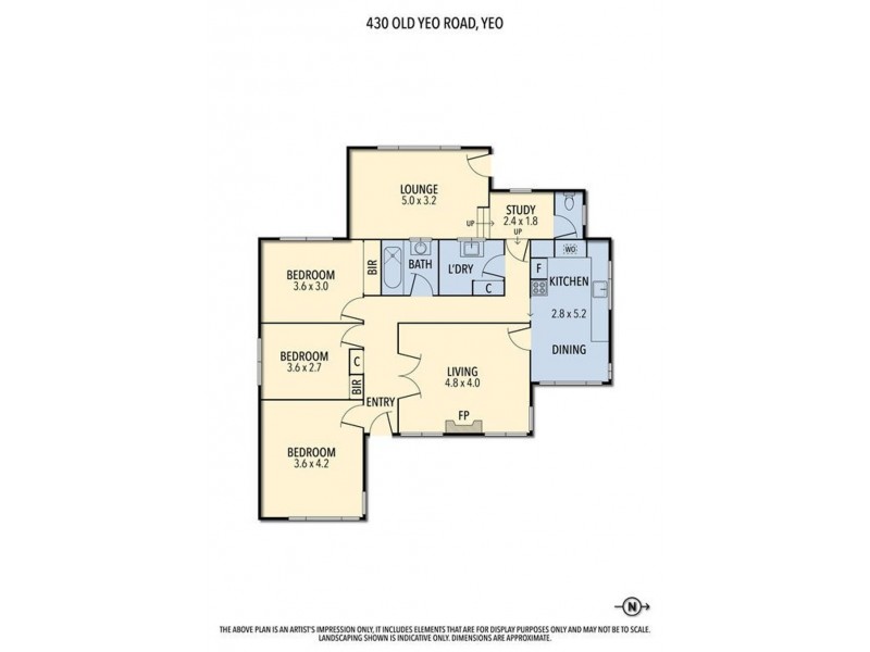 430 Old Yeo Road, Yeo VIC 3249 Floorplan
