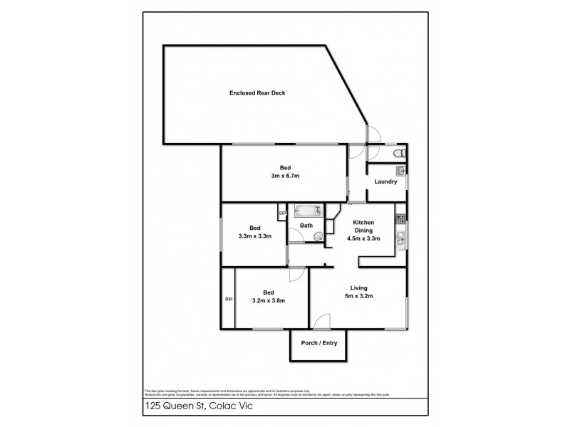 125 Queen Street, Colac VIC 3250 Floorplan