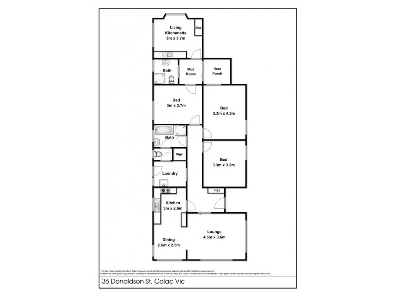 36 Donaldson Street, Colac VIC 3250 Floorplan