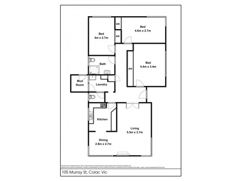 105 Murray Street East, Colac VIC 3250 Floorplan