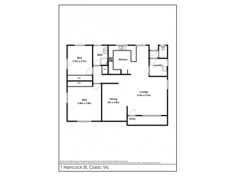 1 Hancock Street, Colac VIC 3250 Floorplan