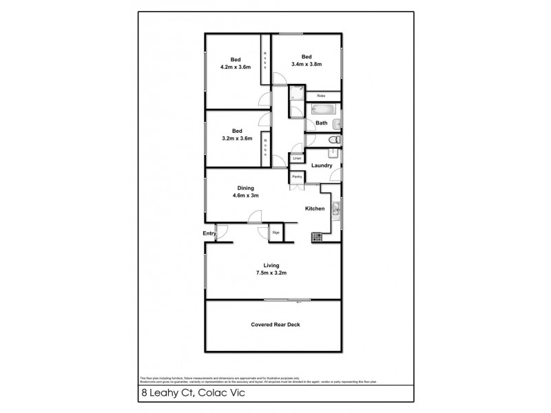 8 Leahy Court, Colac VIC 3250 Floorplan