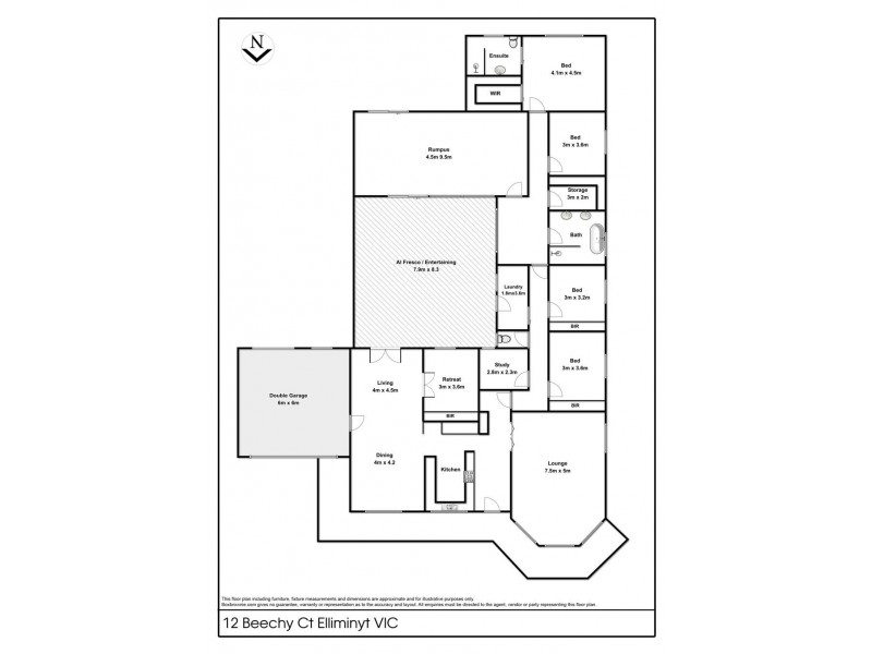 12 Beechy Court, Elliminyt VIC 3250 Floorplan