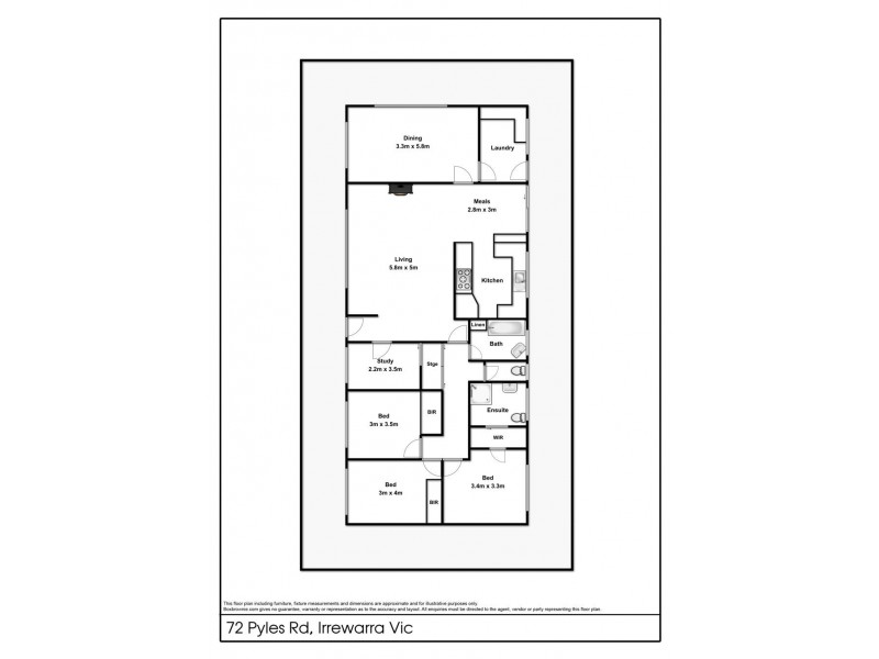 72 Pyles Road, Irrewarra VIC 3249 Floorplan