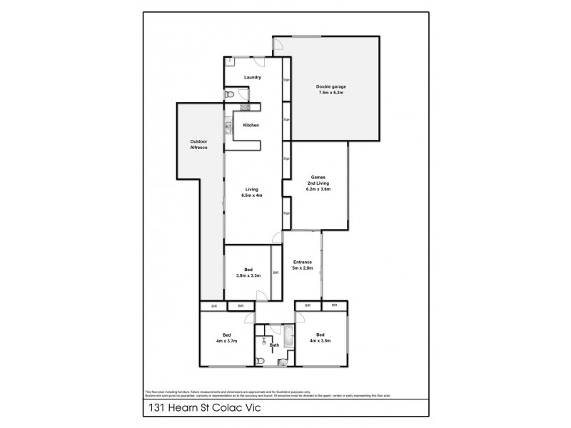 131 Hearn St, Colac VIC 3250 Floorplan