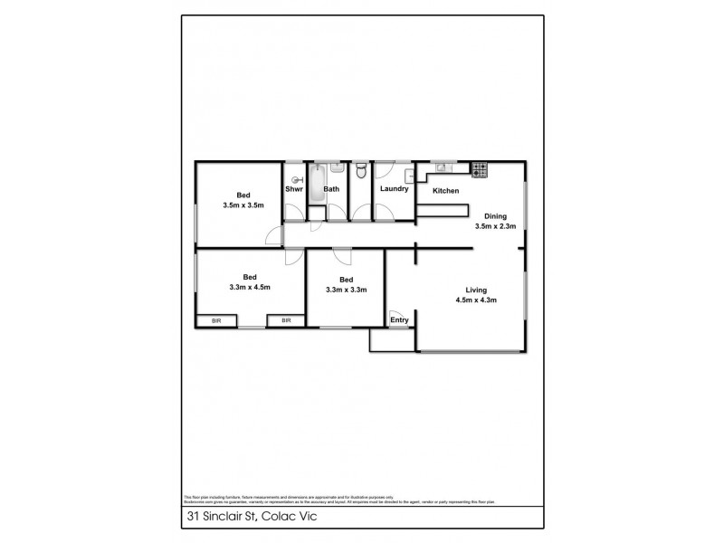 31 Sinclair Street, Colac VIC 3250 Floorplan