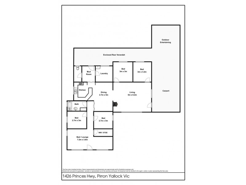 1426 Princes Highway, Pirron Yallock VIC 3249 Floorplan
