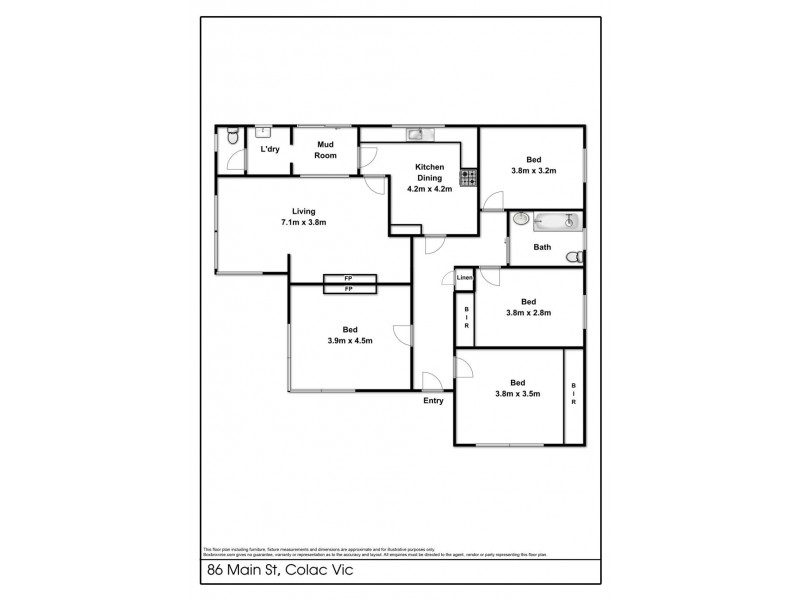 86 Main Street, Elliminyt VIC 3250 Floorplan