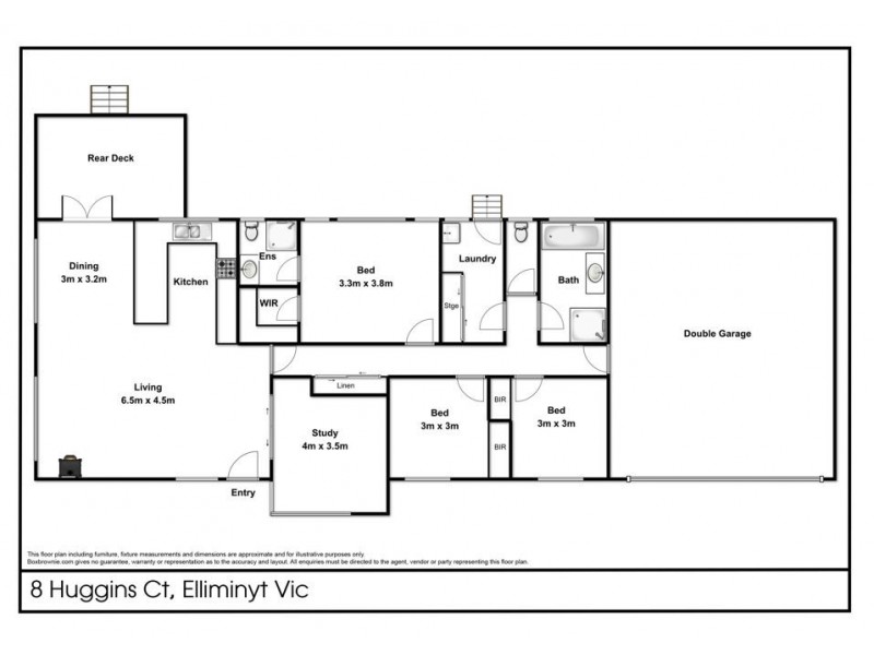 8 Huggins Court, Elliminyt VIC 3250 Floorplan