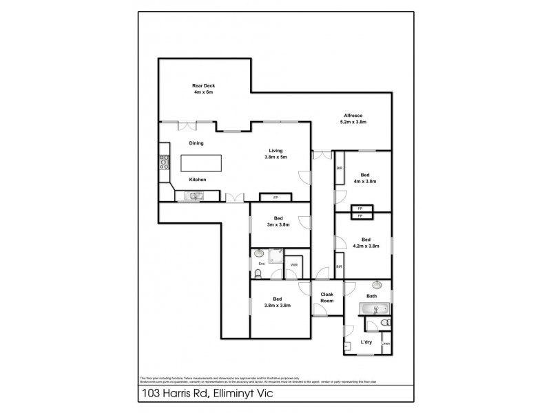 103 Harris Road, Elliminyt VIC 3250 Floorplan