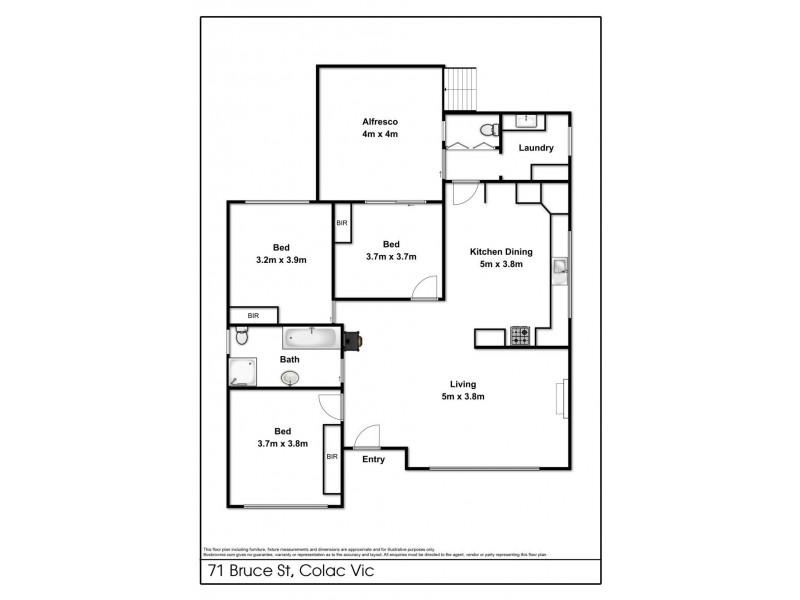 71 Bruce Street, Colac VIC 3250 Floorplan