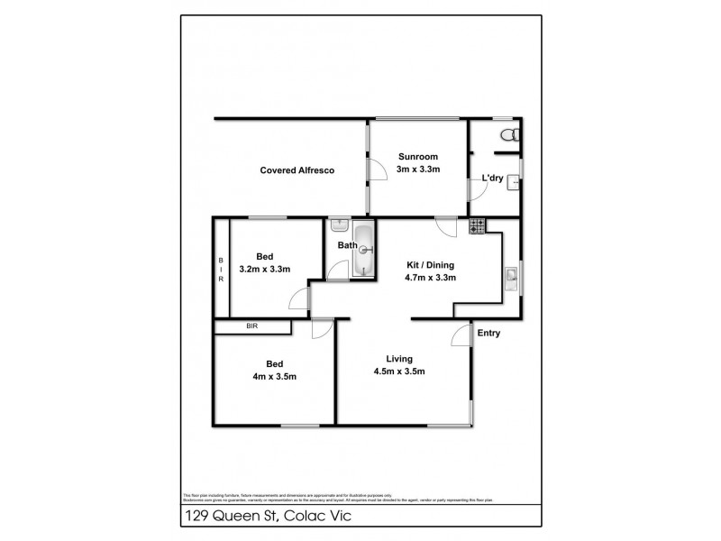 129 Queen Street, Colac VIC 3250 Floorplan