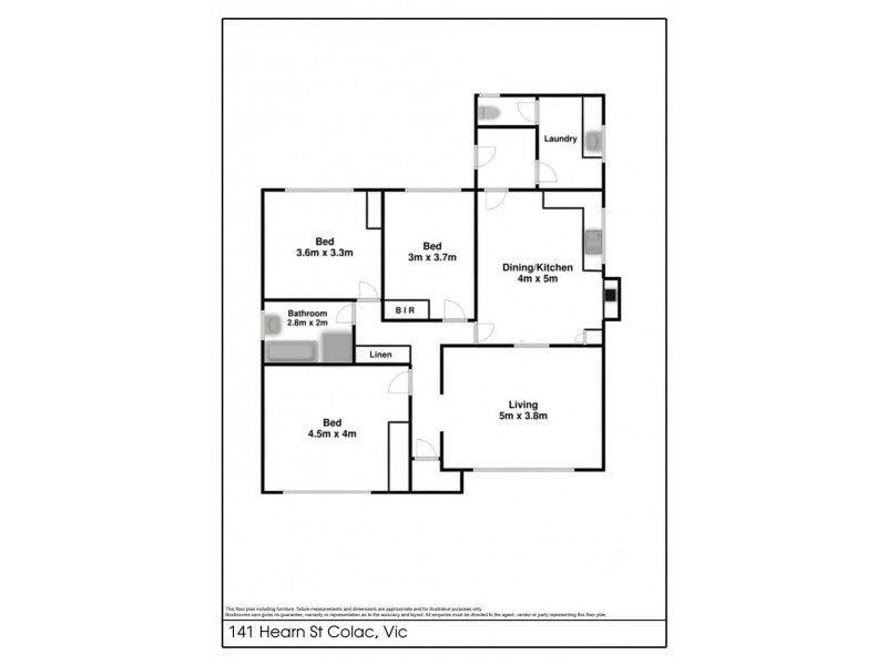 141 Hearn Street, Colac VIC 3250 Floorplan