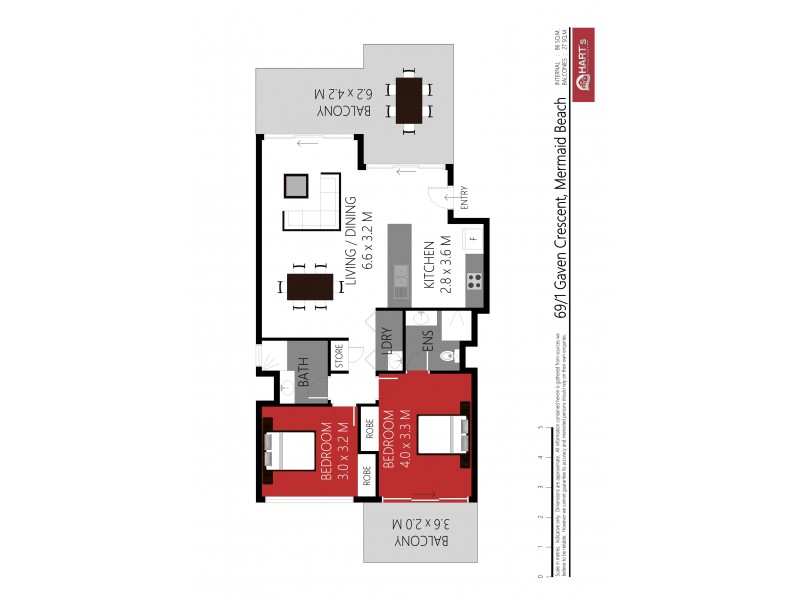 69/1 Gaven Crescent, Mermaid Beach QLD 4218 Floorplan