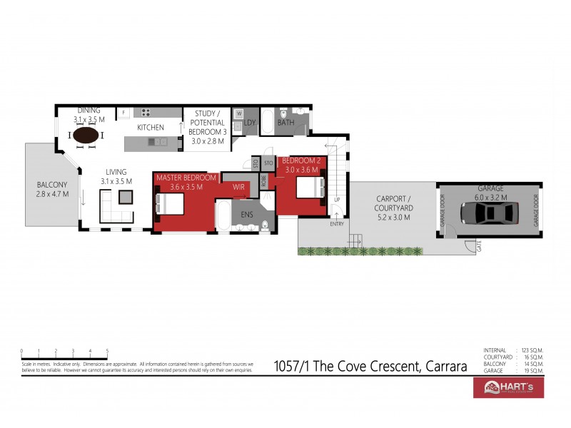 1057/1 The Cove Crescent, Carrara QLD 4211 Floorplan