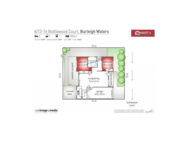 6/12 -16 Bottlewood Crt, Burleigh Waters QLD 4220 Floorplan