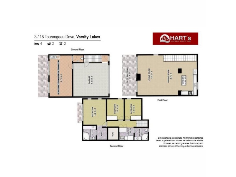 3/18 Tourangeau Crescent, Varsity Lakes QLD 4227 Floorplan